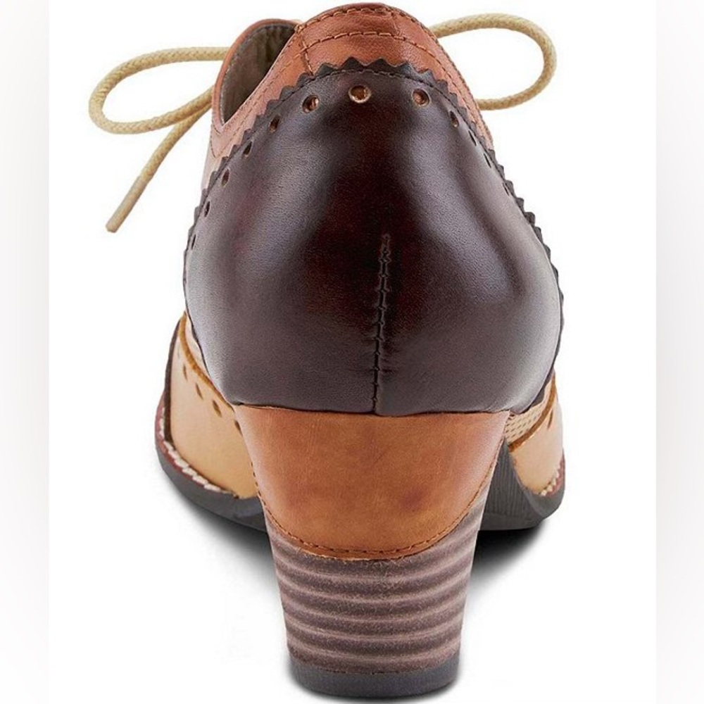 L'ATISTE Bardot Pieced Leather Oxford Pumps Size 6.5 NWOT - Picture 5 of 15